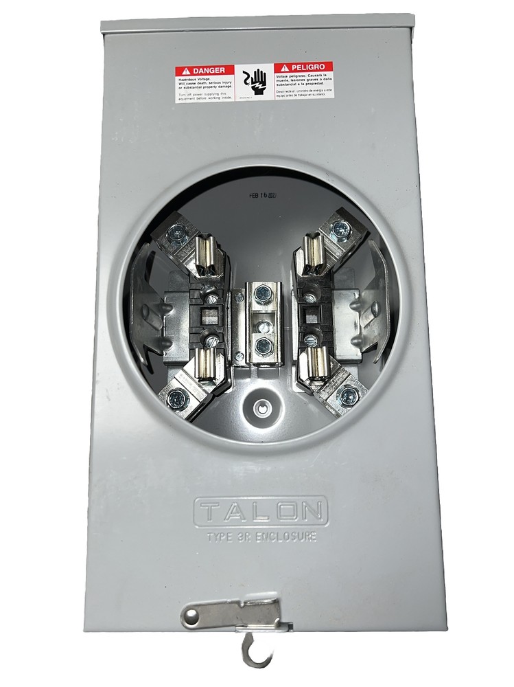 Siemens TALON UAT317-0PGP Single Position Meter Socket 600V 200A 1 Phase NEMA 3R
