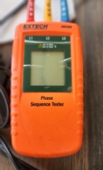EXTECH Phase & Motor Rotation Tester,40-600VAC. New, no box