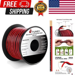 40FT 18 Gauge 2pin 2 Color Red Black Cable Hookup Electrical Wire LED Strips …