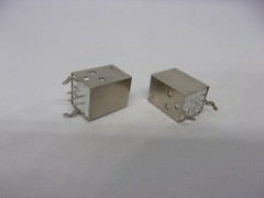 2 Pcs Pack Square USB Socket Jack Type B 180 Degrees Printer Port Female 4 Pins