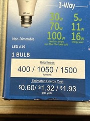 Refresh HD 3-Way LED Light Bulb, Daylight, 5/11/16-Watts 93127691