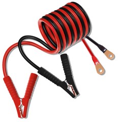 4ft Battery Cables Alligator Clamp Copper Wire Solar System Power Inverter 5 AWG
