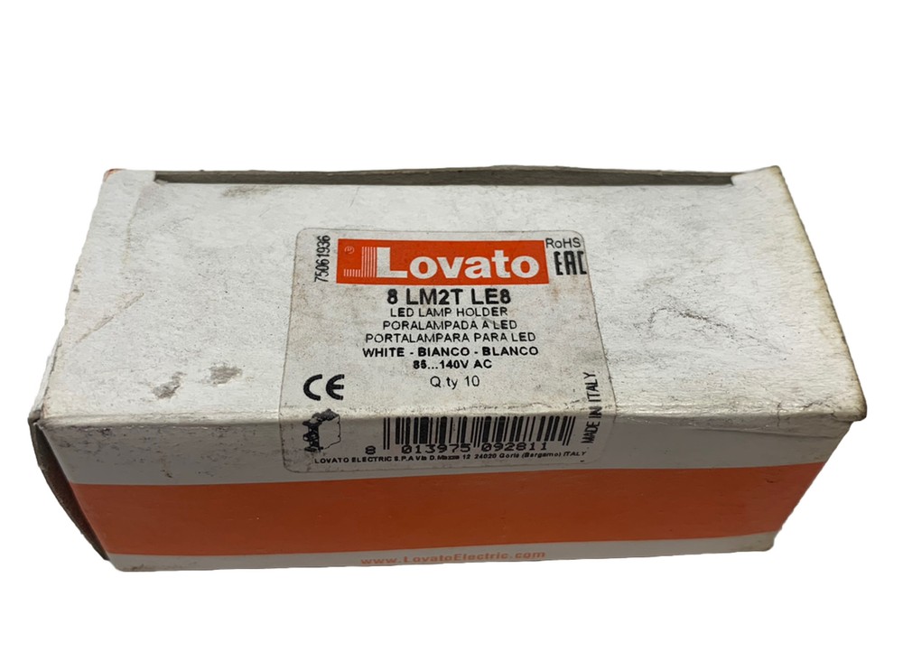 Lovato 8LM2TLE8 8 LM2T LED Lamp Holder Lot of 10