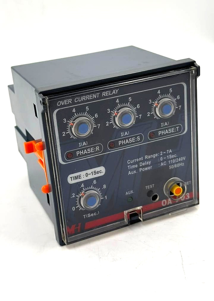 MH OA 703 Overcurrent Relay | 2-7A Range | AC 110/240V ( 1 Pcs )