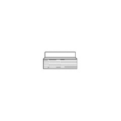 PECO RB250-200, 2-1/2″ x 2″, Malleable Iron, Conduit Reducing Bushing, 1 pc