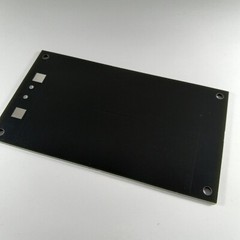 Black 350uh Crystal Radio Spiral Coil Rectangular Printed Circuit Board