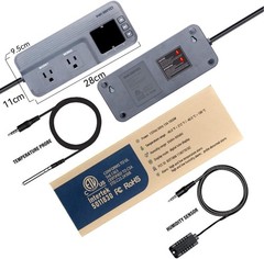 Temperature and Humidity Controller ITC-608T Pre-Wired Dual Gray