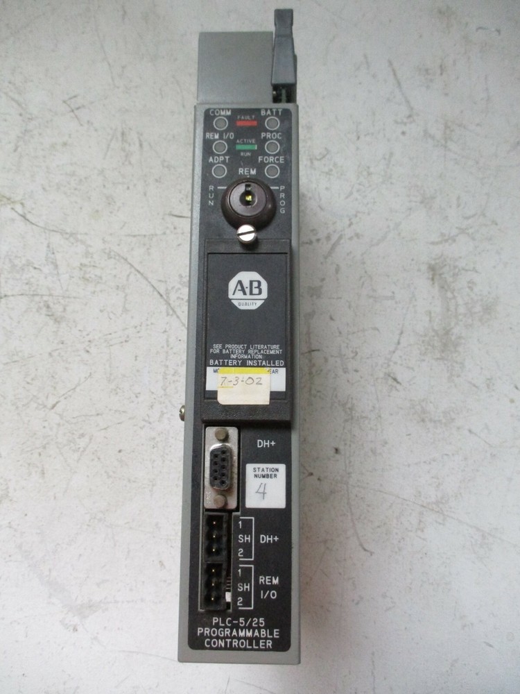 Allen Bradley PLC-5/25 Processor Module 1785-LTR2 Ser A USED FREE SHIPPING