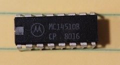 Motorola MC14510B CP 8016 16 PIN (Lot of 5) Antistatic k/t
