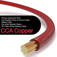 Cable de batería de 20 pies, calibre 0, 1/0, aluminio revestido de cobre NEW US