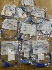 Lot of 10 SF/UTP Patch Cords 0.5m FutureCom D New