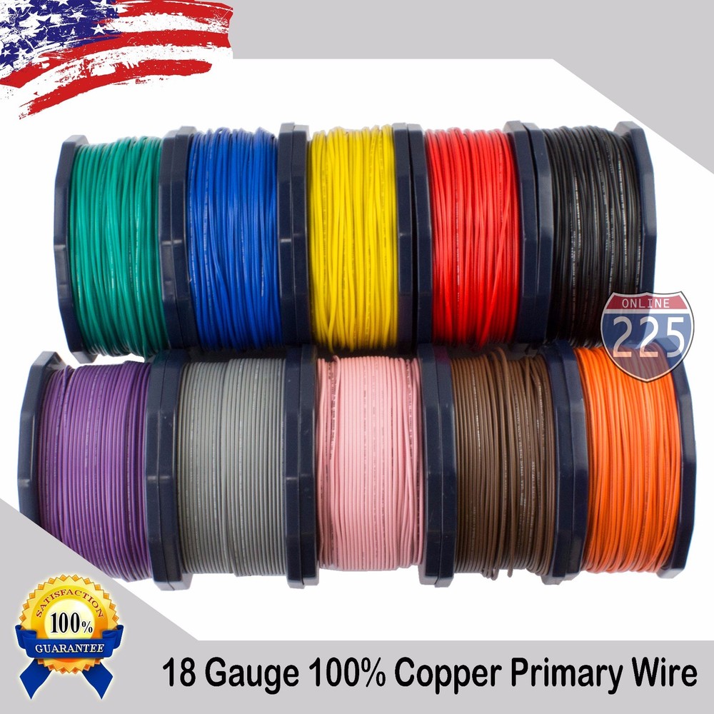 16 Gauge AWG 10 – 400′ FT. Primary Remote Wire Stranded Copper Clad Aluminum LOT