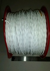 25 FT M27500-14RE3N06 4Awg White Power Cable 3/C 14Awg Green Twisted 19/27 600V