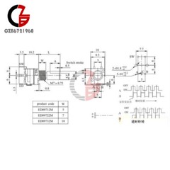 5/10/15/20pcs EC11 Rotary Encoder Switch 20MM 10mA 5VDC