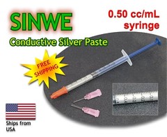 SINWE Silver Conductive Paste – PCB repair, SMD mounting – 0.5cc/mL syringe