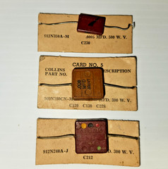 Lot of 3 NOS Vintage Domino Style Mica Capacitors