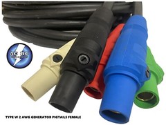 CAM LOCK #2 TYPE W Entertainment ,Generator Power Cables / Panel Tails 5′ FFFFF