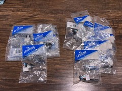 9- LEVITON 41108-RW3 & 7- 41108-RW5 Quick Connect Lot New Sealed