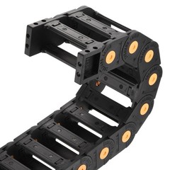 Drag Chain Cable Carrier Open Type End Connectors R100 35X100mm 1 Meter Plastic