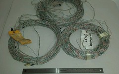 ( 874 FT Spool ) 3124CCB 24Awg Green/Orange/Blue Cable Solid Twisted Pairs 600V