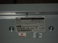 GE ABB Spectra Series P3HC16SLI10 1600A 3PH 3W 600V 10′ Plug In Copper 4.25 Bar