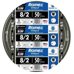 50 ft. 8/2 NM-B Wire – Black