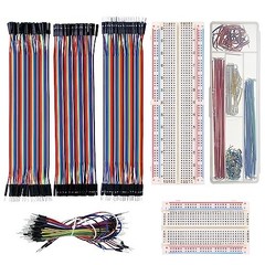 Solderless Breadboard Jumper Wires Kit – 126pcs Male to Male, 400/830 Tie Points