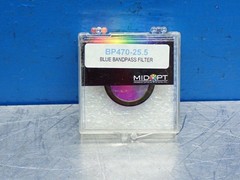 MIDWEST OPTICAL BP470-25.5 BLUE BANDPASS LENS FILTER 04200651243