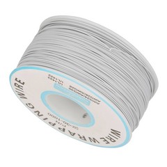 1 Roll 30AWG Single Strand Copper Wire Wrapping Cable 0.25mm White