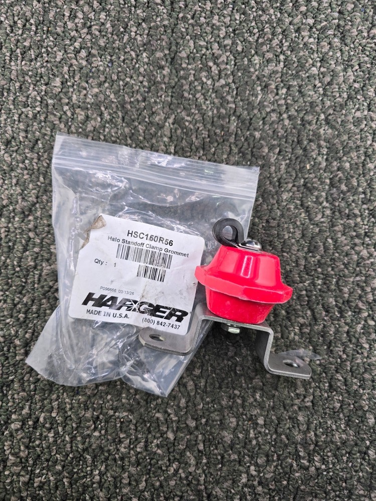 (QTY 5) Harger HSC150R56 Halo Standoff Clamp Grommet #6AWG Insulated – #2AWG Str