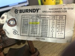 BURNDY GD1726 2/0 PARALLEL GROUND CONNECTOR, 1-1/2 IPS