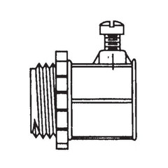 SEPCO 1112F, 4″, Die-Cast, Concrete Tight, Set Screw, EMT Connector , 1pc
