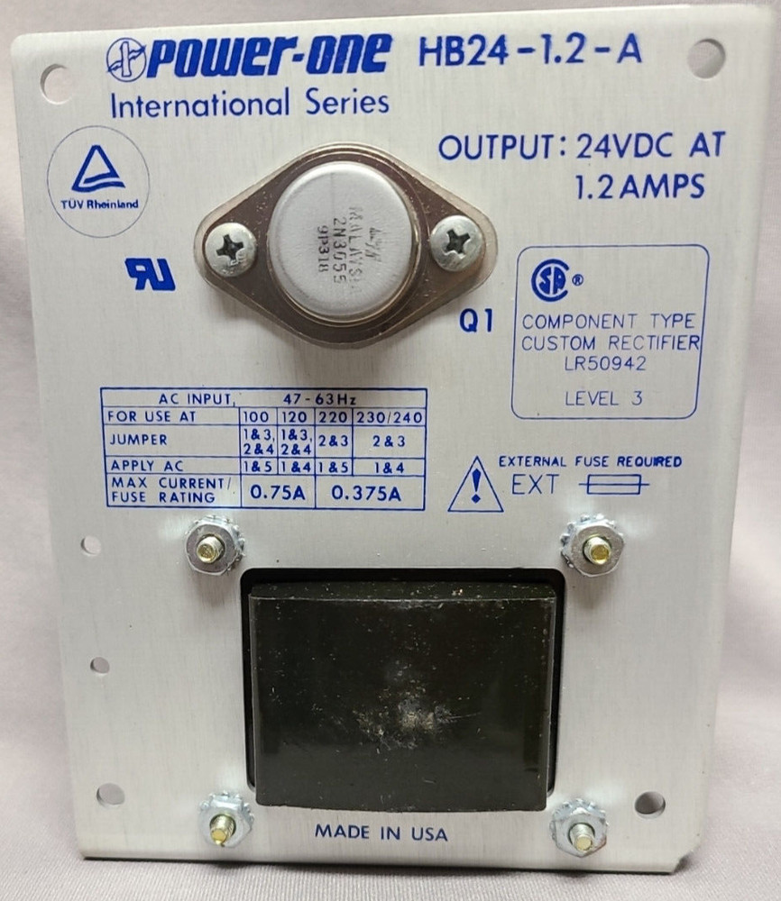 Power One 24VDC 1.2 AMPS HB24-1.2-A Power Supply