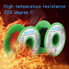 26 Gauge Silicone Wire 25ft Red 25ft Black Flexible AWG High Temp Lead