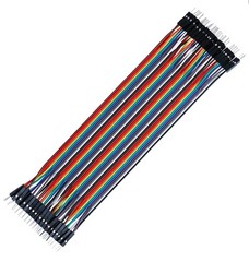30cm Male-Male Jumpers: 40pcs Multicolored Dupont Wire Kit for DIY Electronics