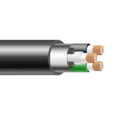 23025 2/3 Wire Cord SOOW , Rubber Coated, 2 Gauge, 3 Conductor, 600V 25′
