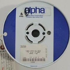 Alpha Wire 2150 Tinned Copper Oval Braid I.D. 11/16″ (17.46mm) 7 Awg 99Ft 30M