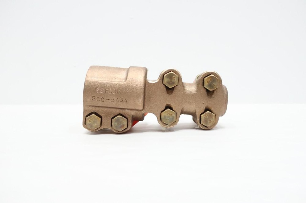 Sefcor 4/0-450M Straight Bolted Bronze Tee Connector