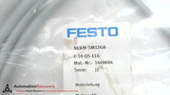 FESTO NEBM-SM12G8-E-10-Q5-LE6, MOTOR CABLE, 1449604, NEW #301770
