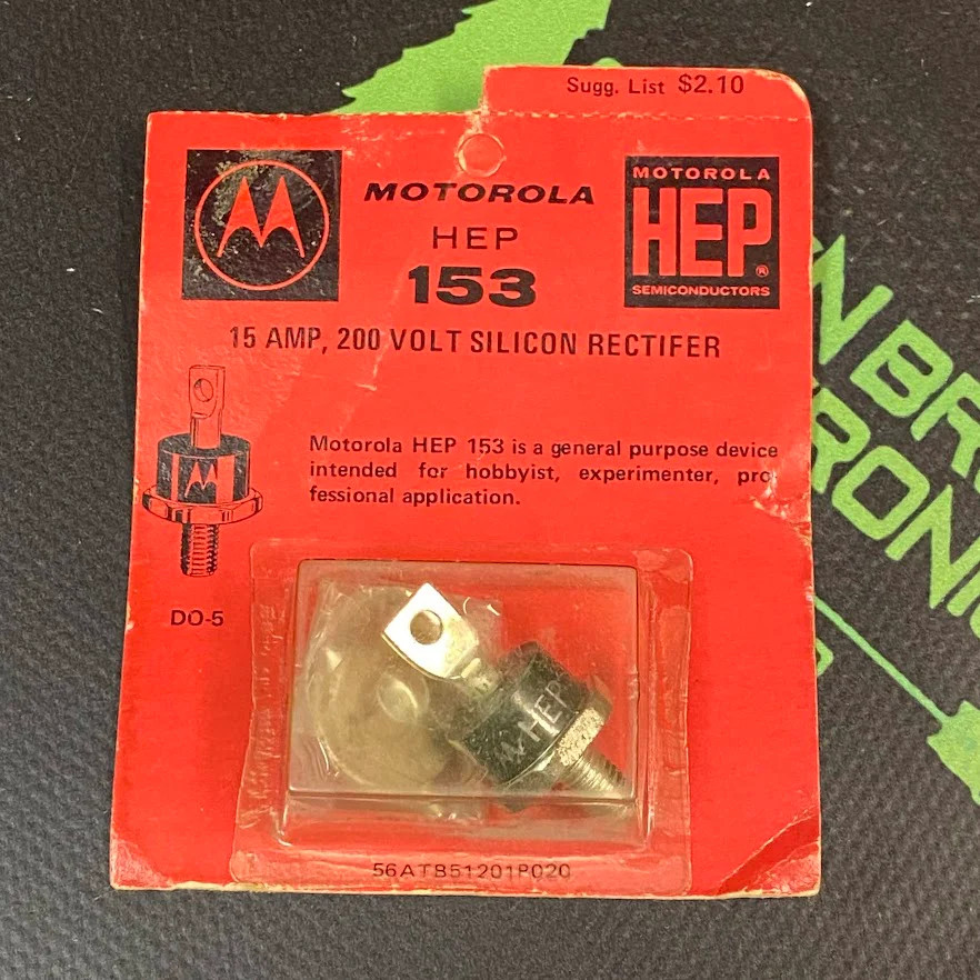 HEP153 – MOTOROLA – Silicon Power Rectifier Diode, 15 Amp NTE5944