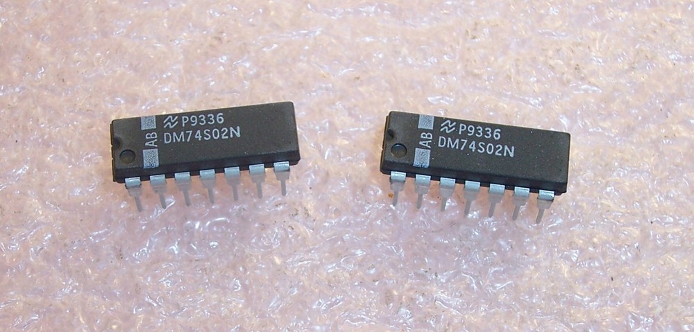 QTY (25) DM74S02N NSC 14 PIN DIP QUAD 2-INPUT POSITIVE NOR GATE NOS 1 TUBE