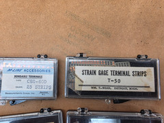 TEN PARTIAL BOXES NOS MICRO-MEASUREMENTS BONDED TERMINALS PART# IN PICTURES