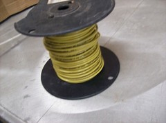#13) NEW Spool of Electric Wire – 12 Guage Solid 160′ Yellow