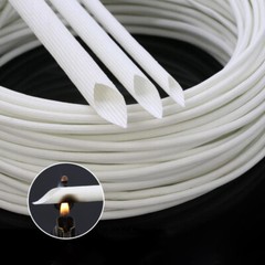 White Heat Resistant Sleeving Cable Wire High Temperature Component Lead Heat