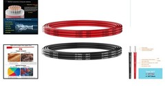 20 AWG Silicone Hook Up Wire – 20 Feet (10ft Black/Red) High Voltage Up to 600V