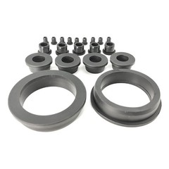 Black 5-51mm Silicone Rubber Grommet Plug Sealing Ring Cable Wiring Protect