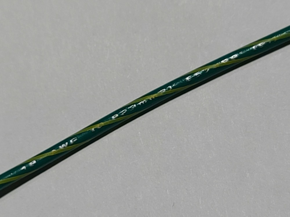 Southwire/Copperfield #18awg Tinned Copper Lead Wire UL1007 Green/Yellow /100ft