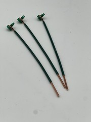 50 pc. 6 Inch Grounding Pigtail 12 AWG Solid Wire Green NEW SEALED