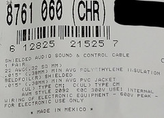 Belden 8761 22/1P Shielded Twist Pair Audio/Control/Instrumentation Cable /50ft