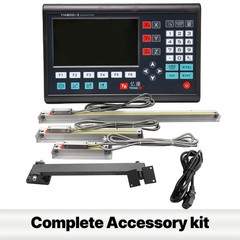 LCD Digital Readout DRO Linear Kit Glass Scales Encodor for 9×42 Bridgeport Mill